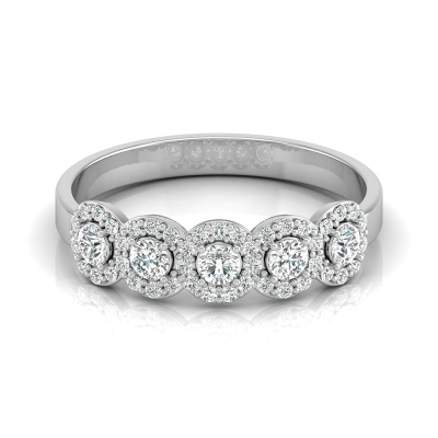 Anzai White Gold Diamond Ring