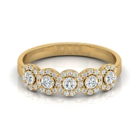 Anzai Yellow Gold Diamond Ring