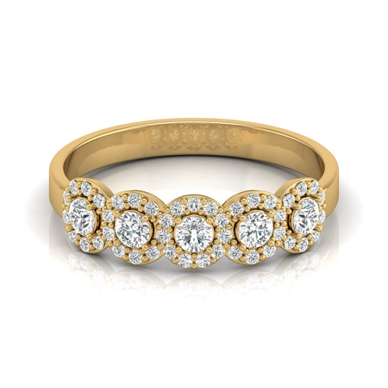 Anzai Yellow Gold Diamond Ring