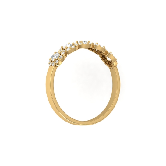 Anzai Yellow Gold Diamond Ring