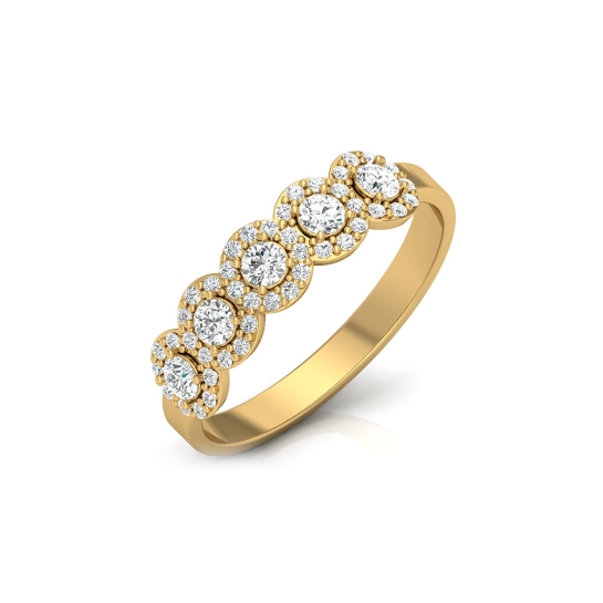 Anzai Yellow Gold Diamond Ring