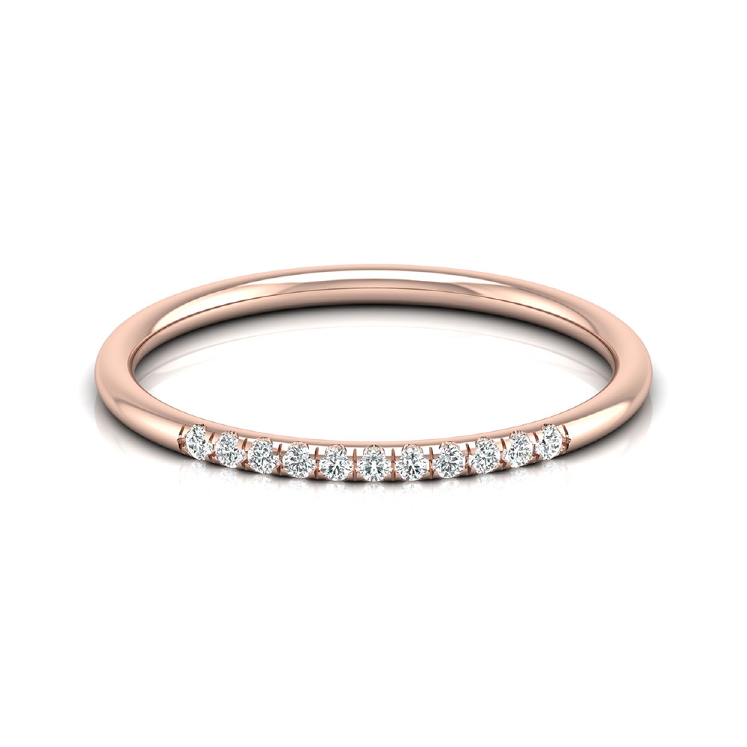 18K Rose Gold American Diamond Men's Ring for Casual Wear | Pachchigar  Jewellers (Ashokbhai)