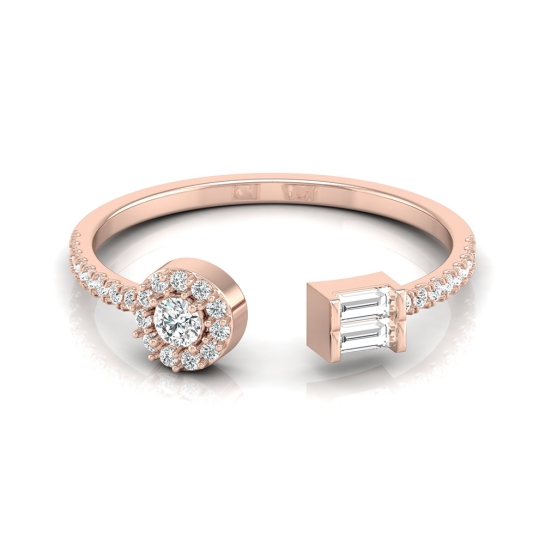 Okos Rose Gold Diamond Ring