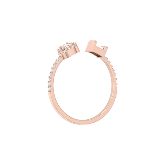 Okos Rose Gold Diamond Ring