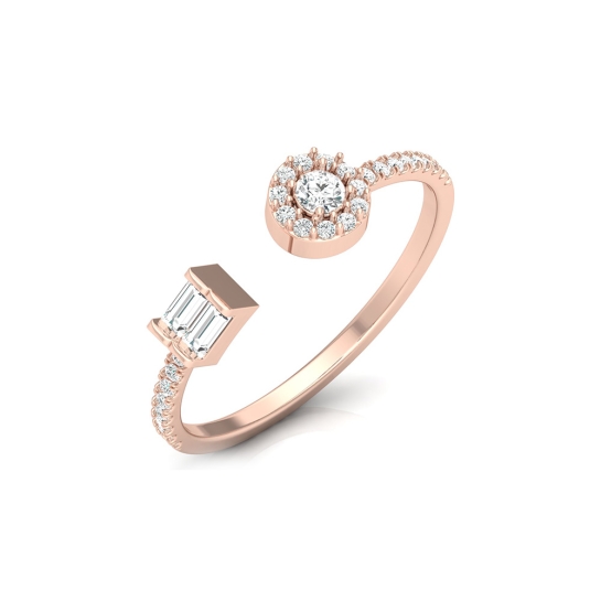 Okos Rose Gold Diamond Ring