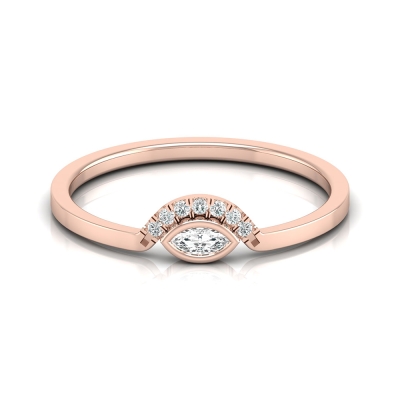 Jiva Rose Gold Diamond Ring