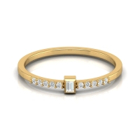 Kamya Yellow Gold Diamond Ring