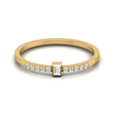 Kamya Yellow Gold Diamond Ring