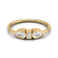 Raavi Yellow Gold Diamond Ring