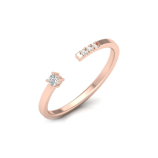 Kashvi Rose Gold Diamond Ring