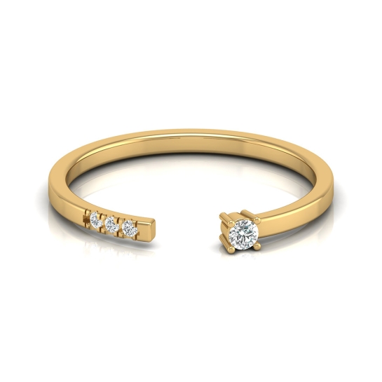 Kashvi Yellow Gold Diamond Ring