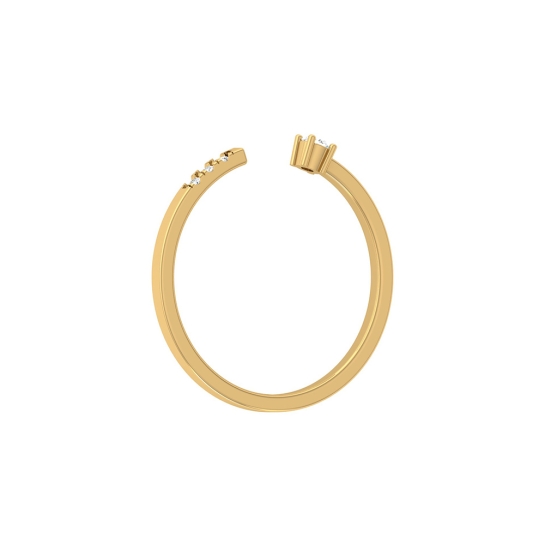 Kashvi Rose Gold Diamond Ring