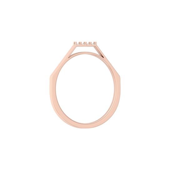 Kripa Rose Gold Diamond Ring