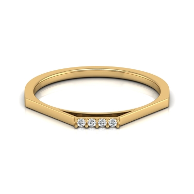 Kripa Yellow Gold Diamond Ring