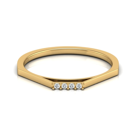 Kripa Yellow Gold Diamond Ring