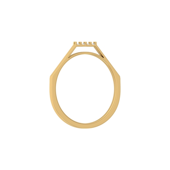 Kripa Yellow Gold Diamond Ring