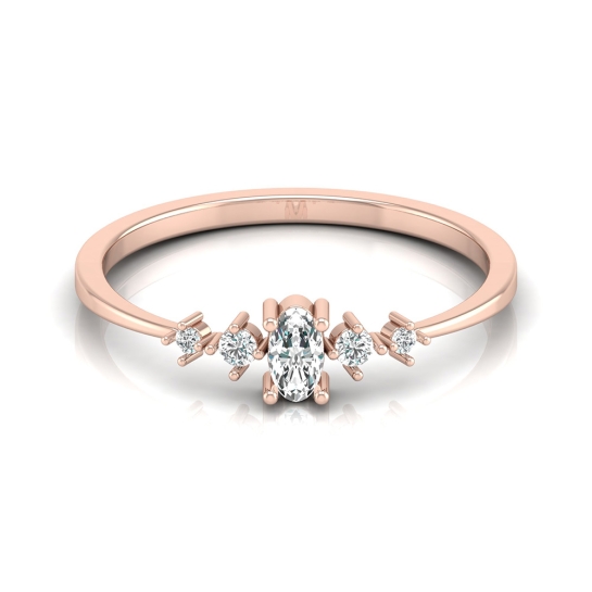 Aashvi Rose Gold Diamond Ring