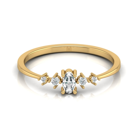 Aashvi Yellow Gold Diamond Ring