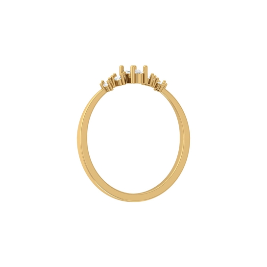 Aashvi Yellow Gold Diamond Ring