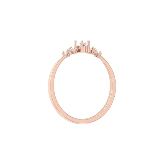 Amulya Rose Gold Diamond Ring