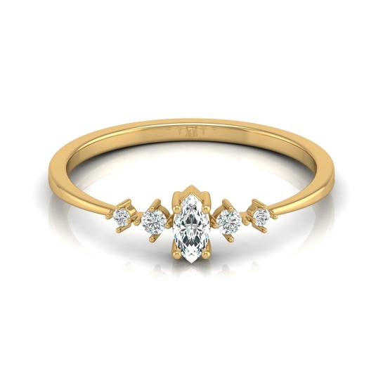 Amulya Yellow Gold Diamond Ring