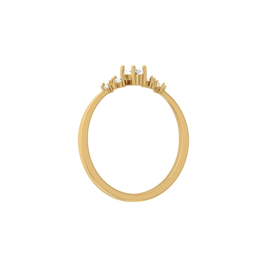 Amulya Yellow Gold Diamond Ring