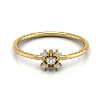 Aria Yellow Gold Diamond Ring