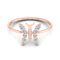 Kiyana Rose Gold Diamond Ring
