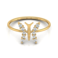 Kiyana Yellow Gold Diamond Ring