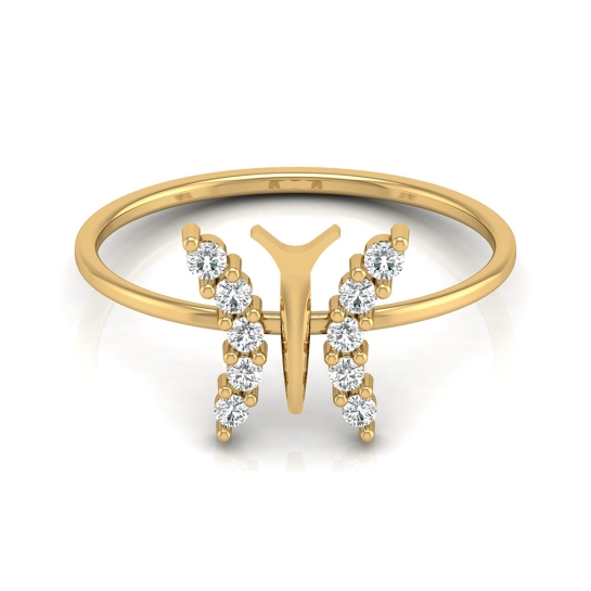 Kiyana Yellow Gold Diamond Ring