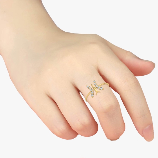 Kiyana Rose Gold Diamond Ring