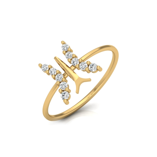Kiyana Yellow Gold Diamond Ring