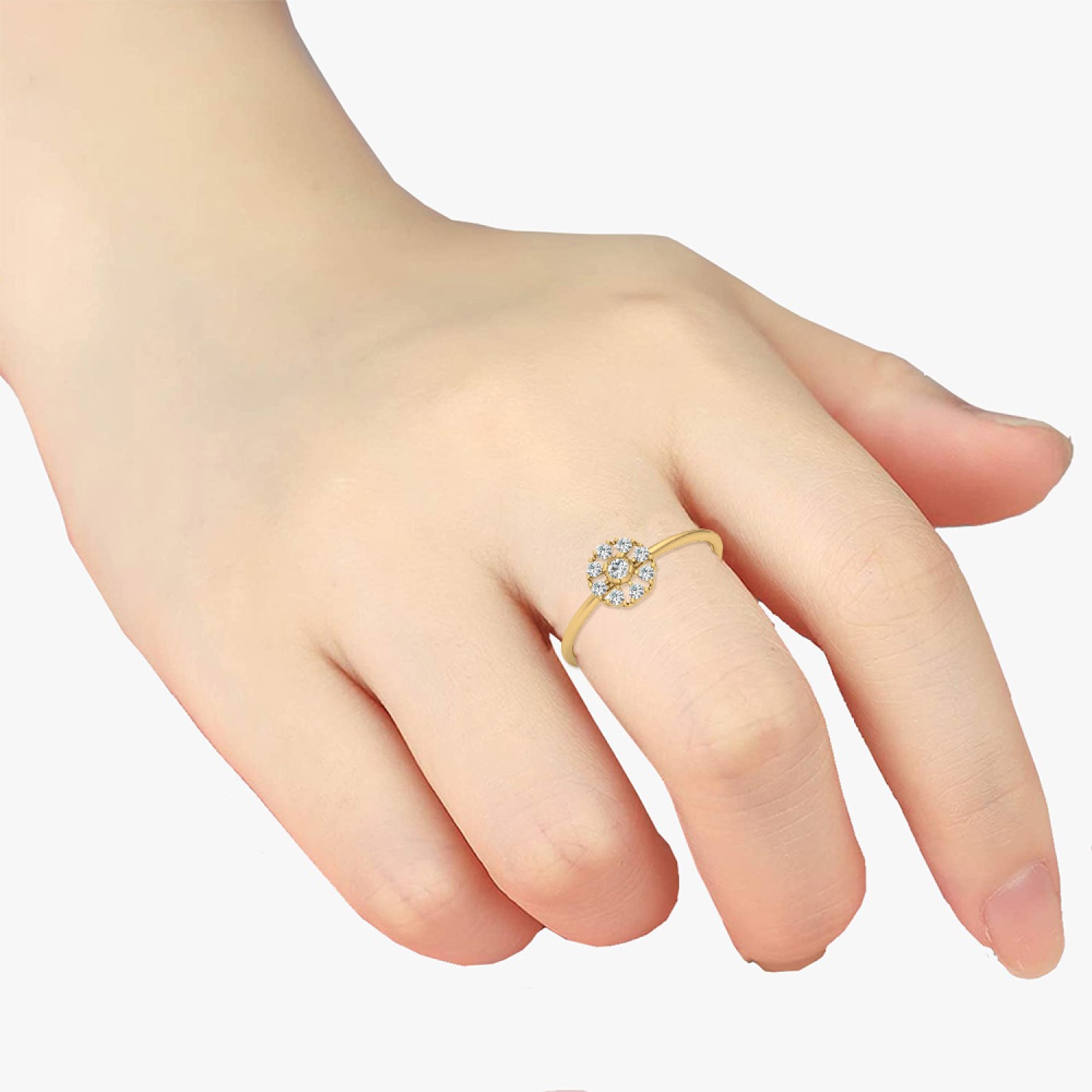 14K Yellow Gold Oval Morganite Simple Bezel Solitaire Engagement Ring –  RockHer.com