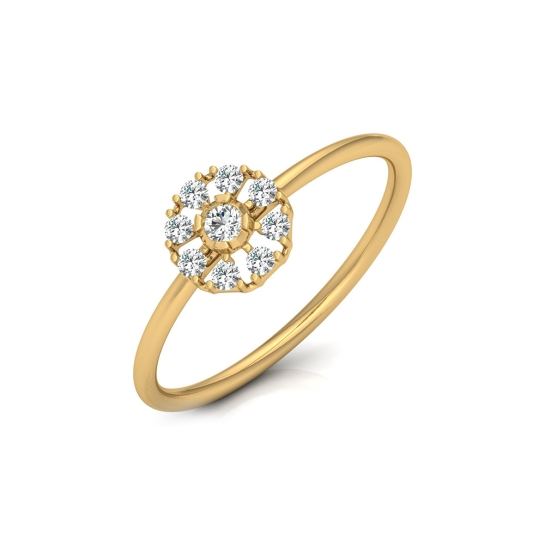 Yaana Yellow Gold Diamond Ring