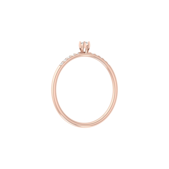 Nihira Yellow Gold Diamond Ring