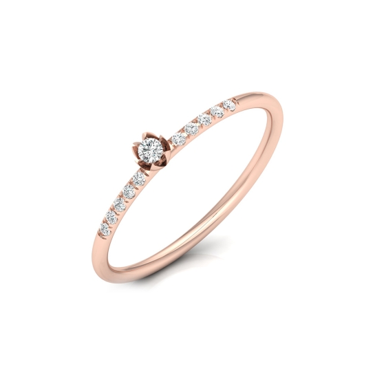 Nihira Rose Gold Diamond Ring