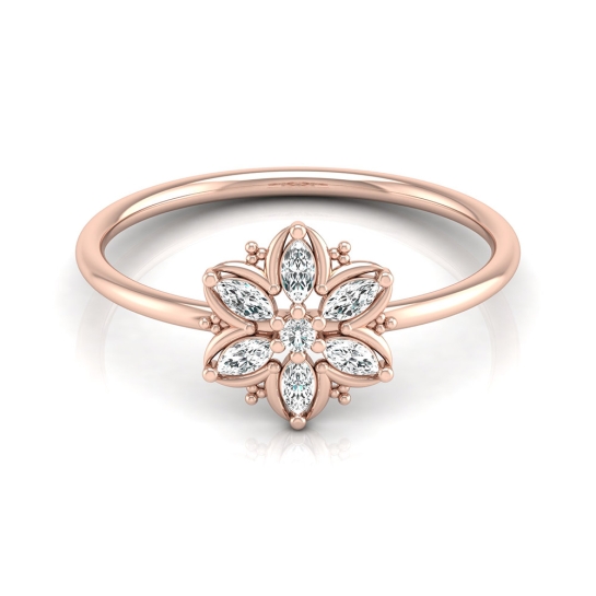 Aarya Rose Gold Diamond Ring