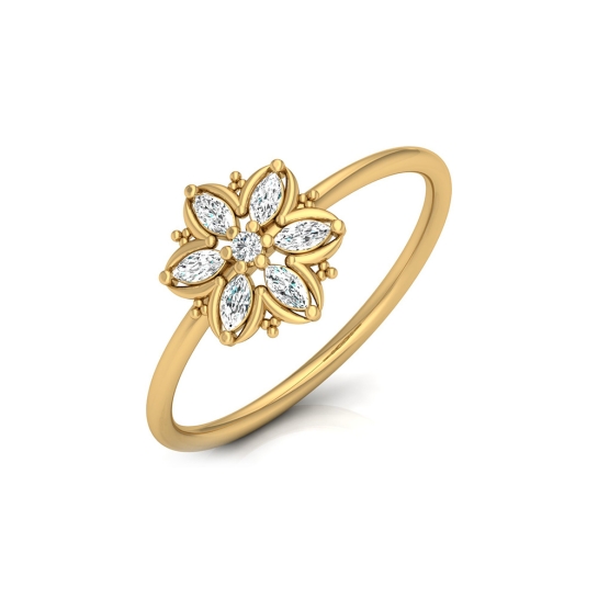 Aarya Yellow Gold Diamond Ring