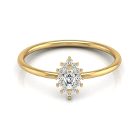 Amara Yellow Gold Diamond Ring