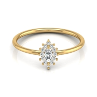 Amara Yellow Gold Diamond Ring