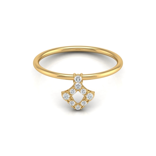 Pritha Yellow Gold Diamond Ring