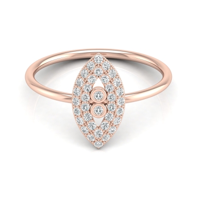 Kim Rose Gold Diamond Ring