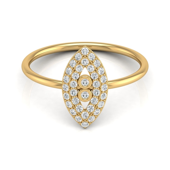 Kim Yellow Gold Diamond Ring