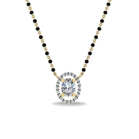 Lustrous Oval Mangalsutra Pendant