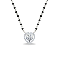 Aabinta White Gold Mangalsutra