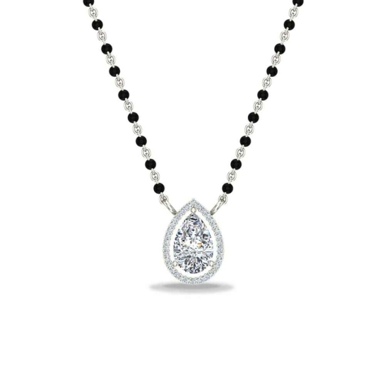 Adhyasari White Gold Mangalsutra