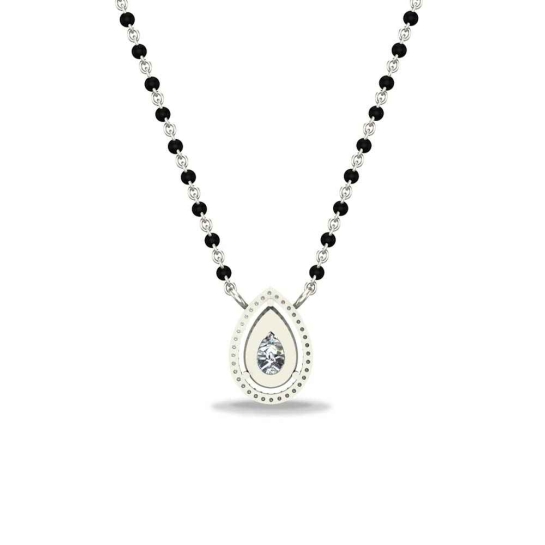 Adhyasari White Gold Mangalsutra