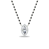 Adhwidha White Gold Mangalsutra