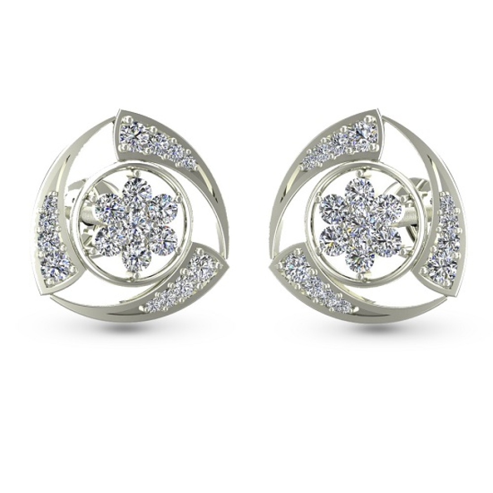 Nitya Diamond Stud Earring