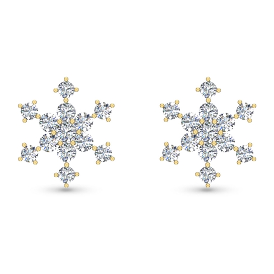 Akiko Rose Gold Diamond Stud Earring